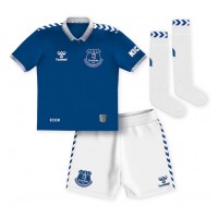 Everton Ashley Young #18 Heimtrikotsatz Kinder 2023-24 Kurzarm (+ Kurze Hosen)